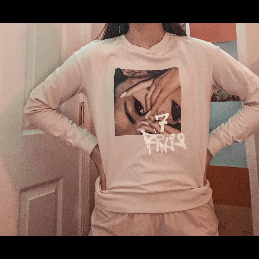 ariana grande merch long sleeve tee